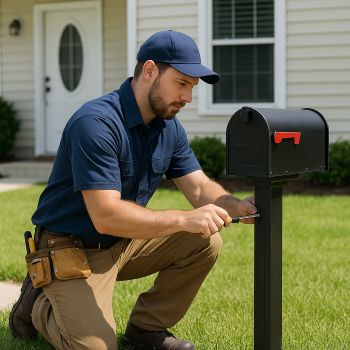 Professional mailbox repair technician in Grand Rapids